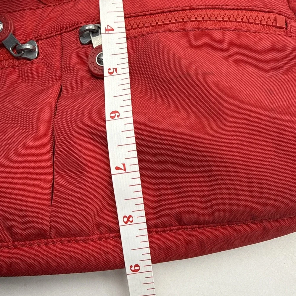 Kipling Angie Crossbody Bag Red Nylon Lightweight Purse